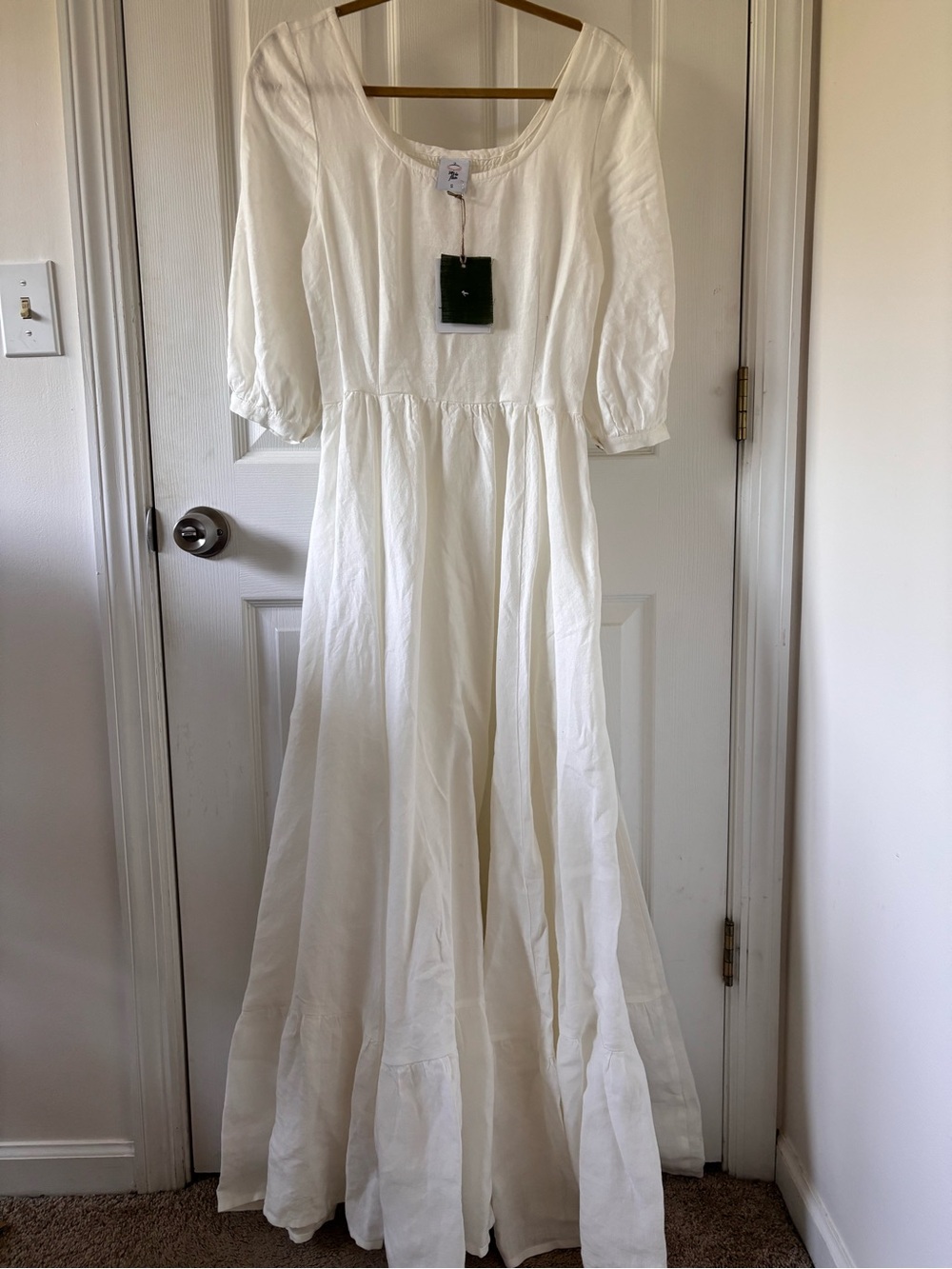 Son de Flor Carmen Linen Maxi Dress - Picture 4 of 7